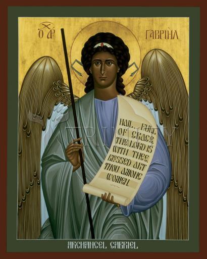Acrylic Print - St. Gabriel Archangel by Br. Robert Lentz, OFM - Trinity Stores