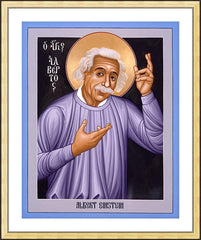 Wall Frame Gold - Albert Einstein by R. Lentz