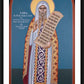Wall Frame Black, Matted - St. Athanasius the Great by Br. Robert Lentz, OFM - Trinity Stores