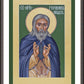 Wall Frame Espresso, Matted - St. Herman of Alaska by Br. Robert Lentz, OFM - Trinity Stores