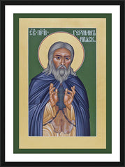 Wall Frame Black - St. Herman of Alaska by R. Lentz