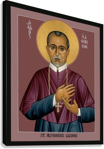 Canvas Print - St. Alphonsus Liguori by Br. Robert Lentz, OFM - Trinity Stores