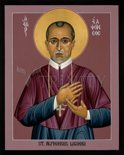 Wall Frame Espresso, Matted - St. Herman of Alaska by Br. Robert Lentz, OFM - Trinity Stores