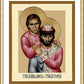 Wall Frame Gold, Matted - Sts. Boris and George the Hungarian by Br. Robert Lentz, OFM - Trinity Stores