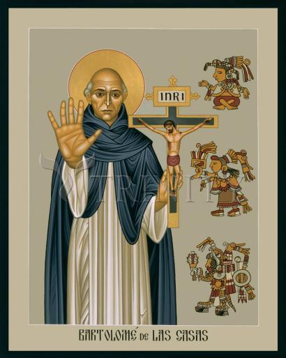 Acrylic Print - Bartolome de la Casas by Br. Robert Lentz, OFM - Trinity Stores