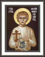 Wall Frame Espresso - St. Basil of Mangazeya by R. Lentz