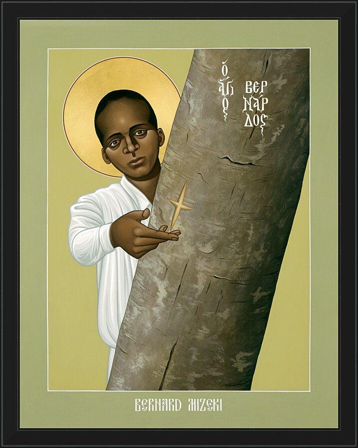 Wall Frame Black - Bernard Mizeki by Br. Robert Lentz, OFM - Trinity Stores