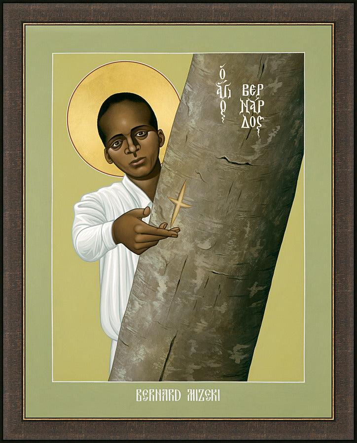 Wall Frame Espresso - Bernard Mizeki by Br. Robert Lentz, OFM - Trinity Stores