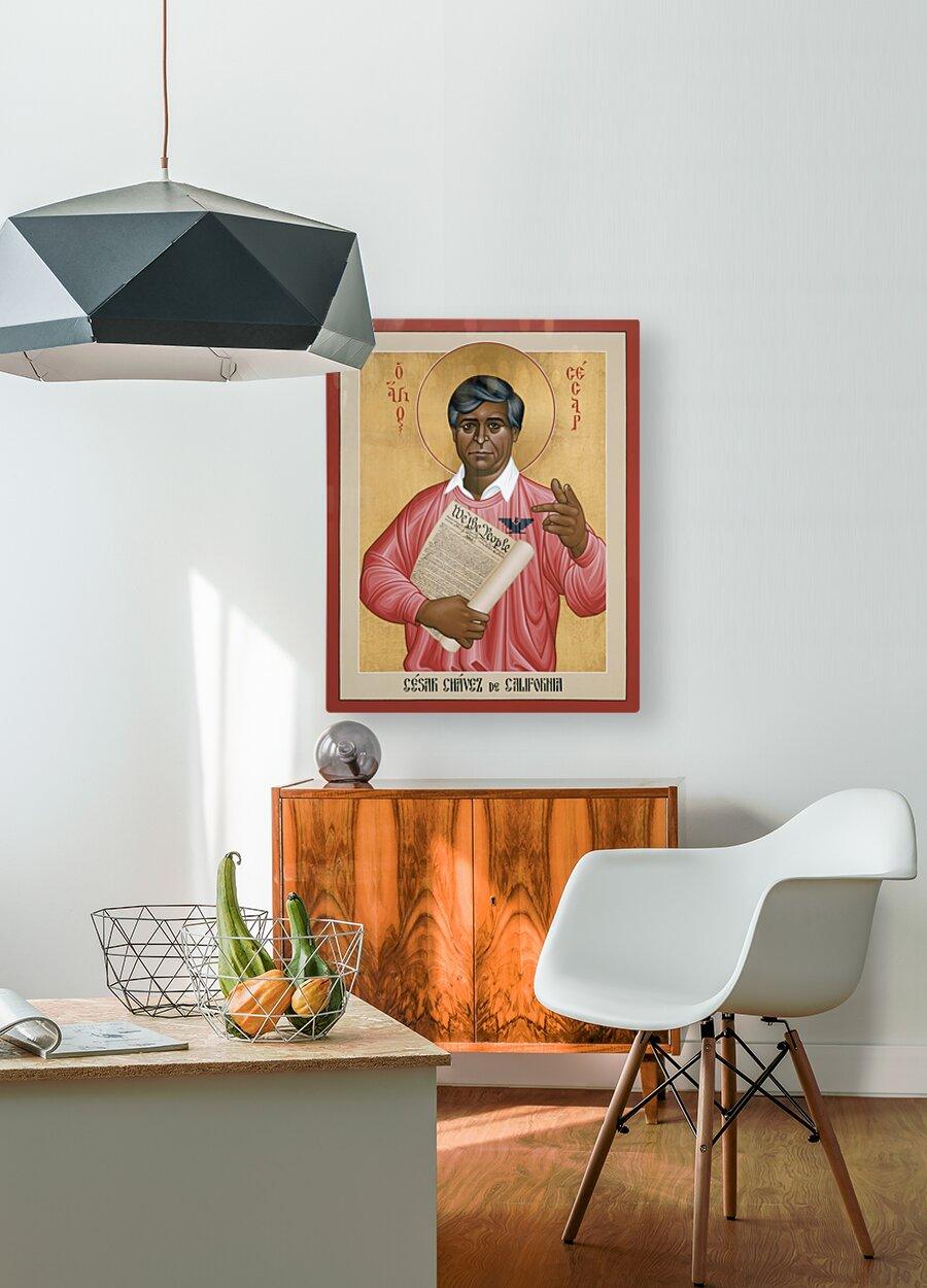 Acrylic Print - Cesar Chavez by Br. Robert Lentz, OFM - Trinity Stores