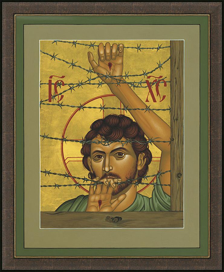 Wall Frame Espresso - Christ of Maryknoll by Br. Robert Lentz, OFM - Trinity Stores
