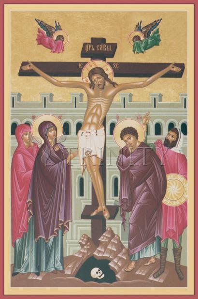 Acrylic Print - Crucifixion by Br. Robert Lentz, OFM - Trinity Stores