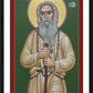 Wall Frame Black, Matted - St. Daniel of Achinsk by Br. Robert Lentz, OFM - Trinity Stores