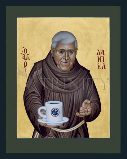 Wall Frame Espresso, Matted - Daniel Hurley, OFM by Br. Robert Lentz, OFM - Trinity Stores