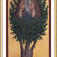 Wall Frame Gold, Matted - St. David of Thessalonika by Br. Robert Lentz, OFM - Trinity Stores
