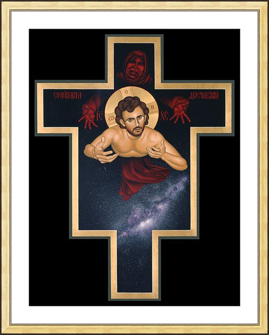 Wall Frame Gold, Matted - Dance of Creation by Br. Robert Lentz, OFM - Trinity Stores