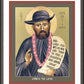 Wall Frame Espresso, Matted - St. Damien the Leper by Br. Robert Lentz, OFM - Trinity Stores