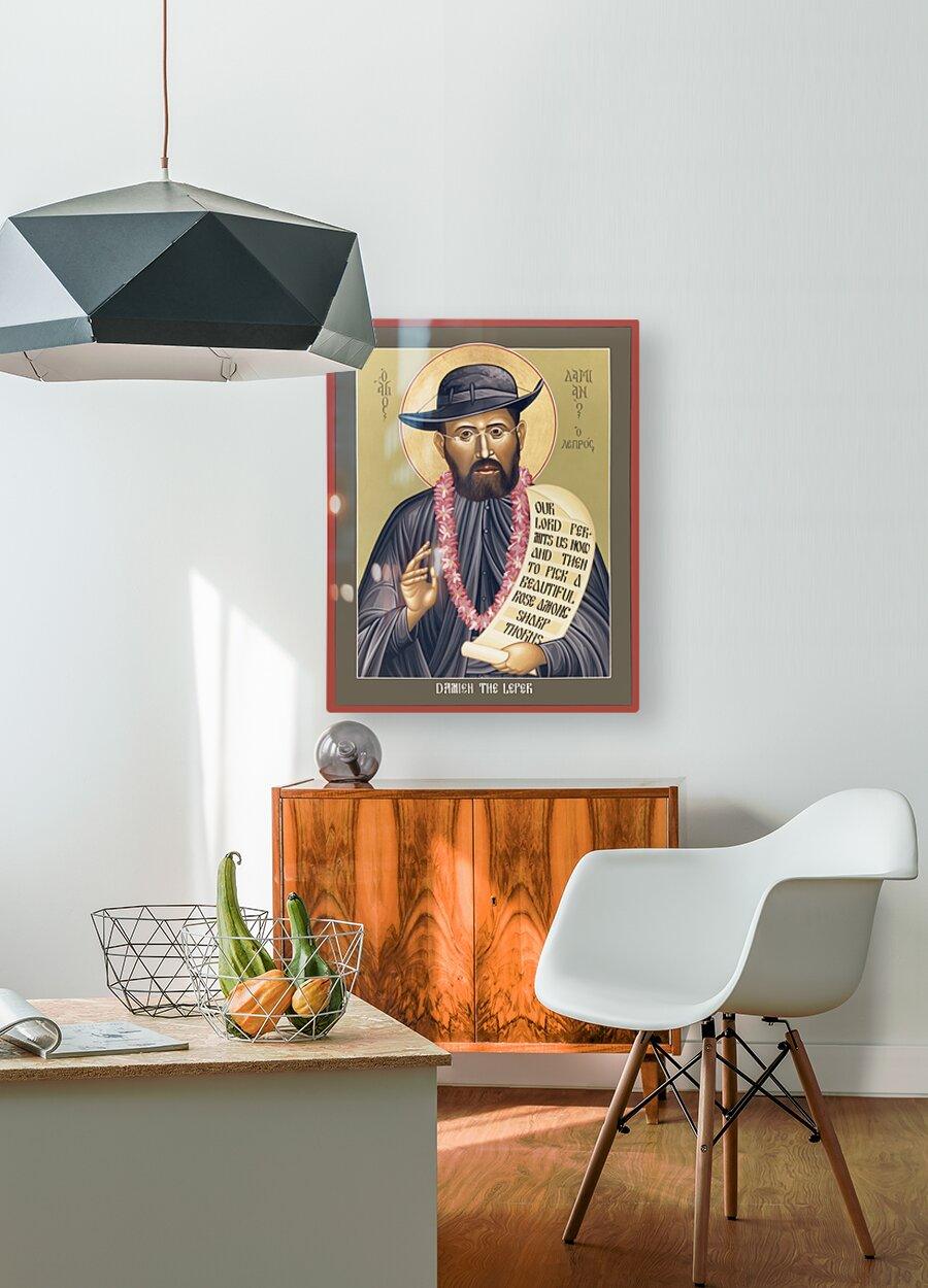 Metal Print - St. Damien the Leper by Br. Robert Lentz, OFM - Trinity Stores