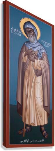 Canvas Print - St. Moses the Ethiopian by Br. Robert Lentz, OFM - Trinity Stores