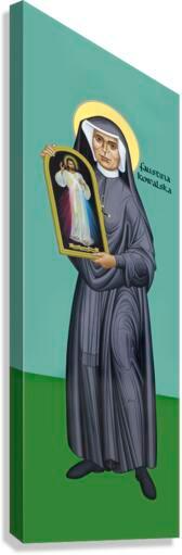 Canvas Print - St. Faustina Kowalska by Br. Robert Lentz, OFM - Trinity Stores