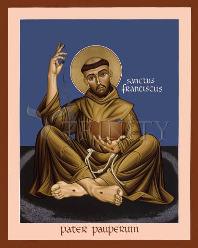 Metal Print - St. Francis, Father of the Poor by R. Lentz