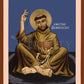 Wall Frame Espresso, Matted - St. Francis, Father of the Poor by R. Lentz