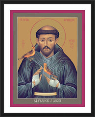 Wall Frame Black - St. Francis of Assisi by R. Lentz