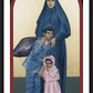 Wall Frame Black, Matted - St. Frances Cabrini by Br. Robert Lentz, OFM - Trinity Stores
