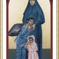 Wall Frame Gold, Matted - St. Frances Cabrini by Br. Robert Lentz, OFM - Trinity Stores