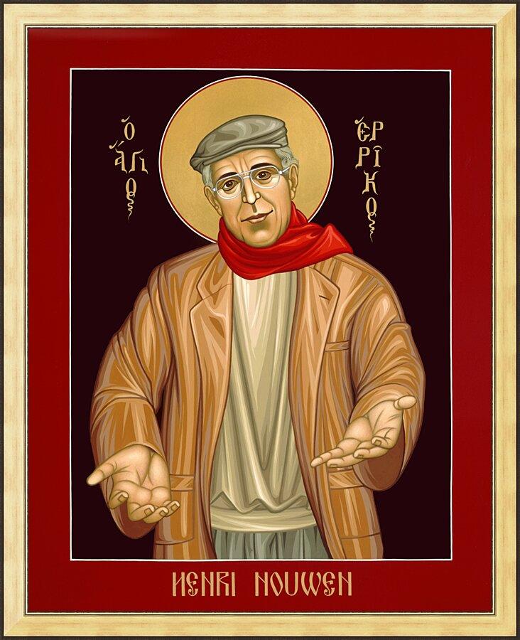Wall Frame Gold - Henri Nouwen by Br. Robert Lentz, OFM - Trinity Stores