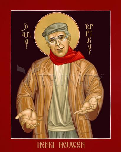 Wall Frame Black, Matted - Henri Nouwen by Br. Robert Lentz, OFM - Trinity Stores