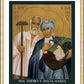 Wall Frame Gold, Matted - Sts. Isidore and Maria by Br. Robert Lentz, OFM - Trinity Stores