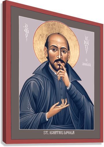 Canvas Print - St. Ignatius Loyola by Br. Robert Lentz, OFM - Trinity Stores