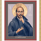 Wall Frame Gold, Matted - St. Ignatius Loyola by Br. Robert Lentz, OFM - Trinity Stores