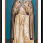 Wall Frame Black, Matted - St. Isaac of Nineveh by Br. Robert Lentz, OFM - Trinity Stores