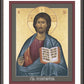 Wall Frame Espresso, Matted - Jesus Christ: Pantocrator by Br. Robert Lentz, OFM - Trinity Stores