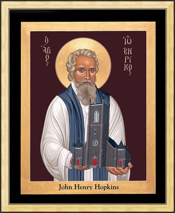 Wall Frame Gold - John Henry Hopkins by Br. Robert Lentz, OFM - Trinity Stores
