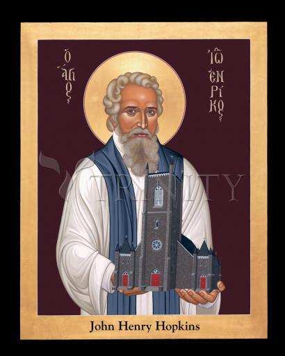 Wall Frame Gold, Matted - John Henry Hopkins by Br. Robert Lentz, OFM - Trinity Stores