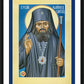 Wall Frame Black, Matted - St. John Maximovitch of San Francisco by Br. Robert Lentz, OFM - Trinity Stores