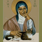 Wall Frame Gold, Matted - Julian of Norwich by Br. Robert Lentz, OFM - Trinity Stores