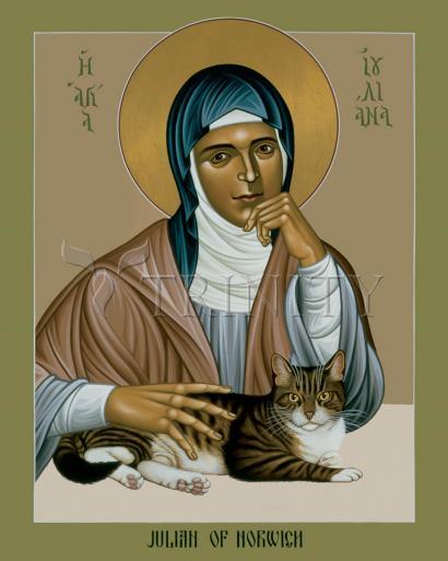 Acrylic Print - Julian of Norwich by Br. Robert Lentz, OFM - Trinity Stores