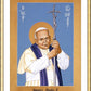 Wall Frame Gold, Matted - St. John Paul II by Br. Robert Lentz, OFM - Trinity Stores