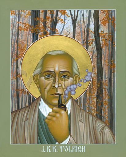 Wall Frame Gold, Matted - J.R.R. Tolkien by Br. Robert Lentz, OFM - Trinity Stores
