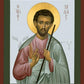 Wall Frame Black, Matted - St. Jude the Apostle by Br. Robert Lentz, OFM - Trinity Stores