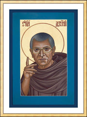 Wall Frame Gold - Br. Juniper Capece, OFM by R. Lentz