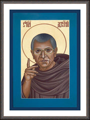 Wall Frame Espresso - Br. Juniper Capece, OFM by R. Lentz