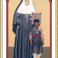 Wall Frame Gold, Matted - St. Katharine Drexel by Br. Robert Lentz, OFM - Trinity Stores