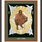 Wall Frame Espresso, Matted - Lion of Judah by Br. Robert Lentz, OFM - Trinity Stores