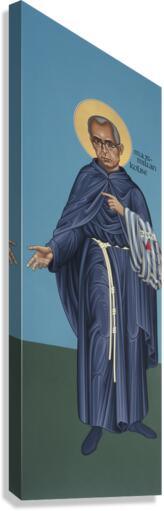 Canvas Print - St. Maximilian Kolbe by Br. Robert Lentz, OFM - Trinity Stores