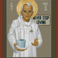 Wall Frame Gold, Matted - Mathias Barrett of Albuquerque by Br. Robert Lentz, OFM - Trinity Stores