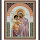 Wall Frame Espresso, Matted - Mary, Daughter of the Poor by Br. Robert Lentz, OFM - Trinity Stores